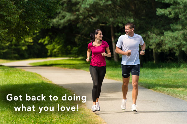 Couple jogging - healthy